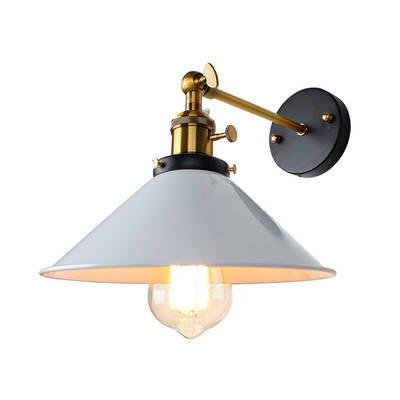Vintage zidna lampa, unutarnja rasvjeta, zidna svjetiljka s prekidačem, retro grudnjak, crno-bijela navlaka, noćne lampe, E27, za dom i trgovinu