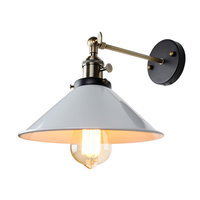 Vintage zidna lampa, unutarnja rasvjeta, zidna svjetiljka s prekidačem, retro grudnjak, crno-bijela navlaka, noćne lampe, E27, za dom i trgovinu