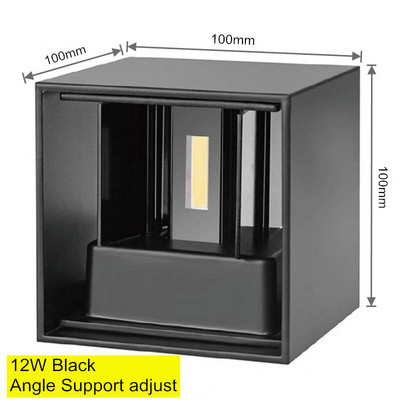 Φωτιστικό τοίχου Led Αλουμίνιο εξωτερικού χώρου IP65 Αδιάβροχο επάνω κάτω φωτιστικό τοίχου για σκάλα σπιτιού Υπνοδωμάτιο κομοδίνο Φωτισμός διαδρόμου μπάνιου