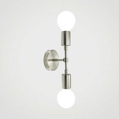 Színes szálcsiszolt fém minőség villanylámpa mellett Lakberendezés Minimalista Kreatív dupla fejű fali lámpa LED lámpatest