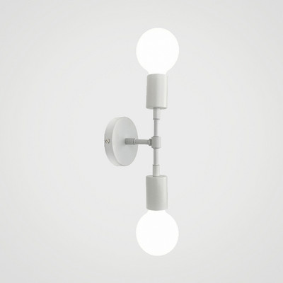 Színes szálcsiszolt fém minőség villanylámpa mellett Lakberendezés Minimalista Kreatív dupla fejű fali lámpa LED lámpatest