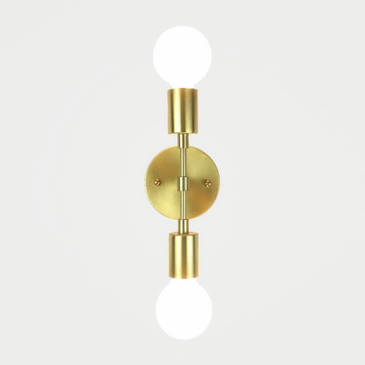 Színes szálcsiszolt fém minőség villanylámpa mellett Lakberendezés Minimalista Kreatív dupla fejű fali lámpa LED lámpatest