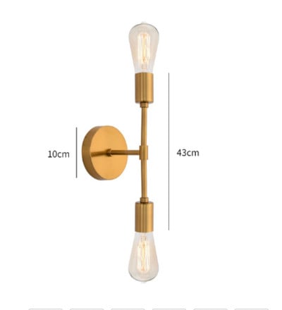 Noptieră modernă, creativă, decorare pentru sufragerie Corp de iluminat, canapea nordică, culoar, balcon, TV, baie, oglindă, lampă de perete din fier din față