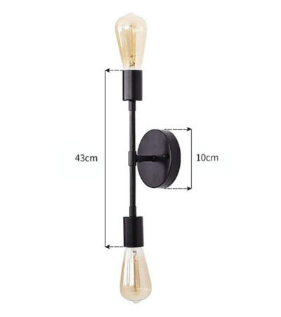 Noptieră modernă, creativă, decorare pentru sufragerie Corp de iluminat, canapea nordică, culoar, balcon, TV, baie, oglindă, lampă de perete din fier din față