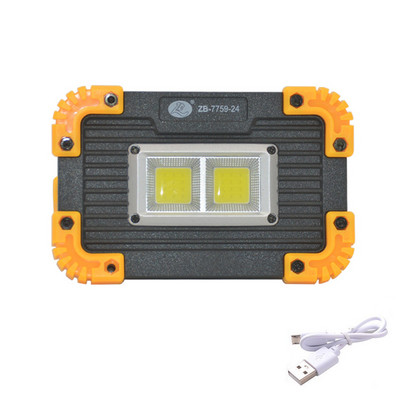 Hordozható USB újratölthető COB LED zseblámpa mini sátor lámpák kempinglámpás horgászlámpa kültéri munkához javítás világítás