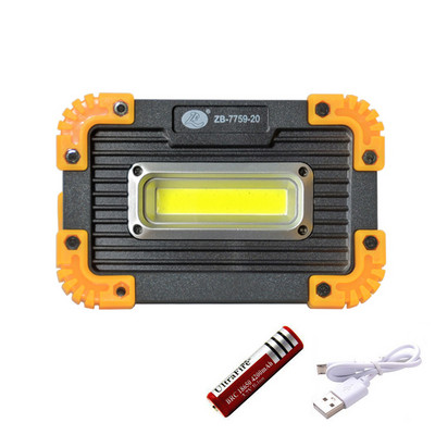 Hordozható USB újratölthető COB LED zseblámpa mini sátor lámpák kempinglámpás horgászlámpa kültéri munkához javítás világítás