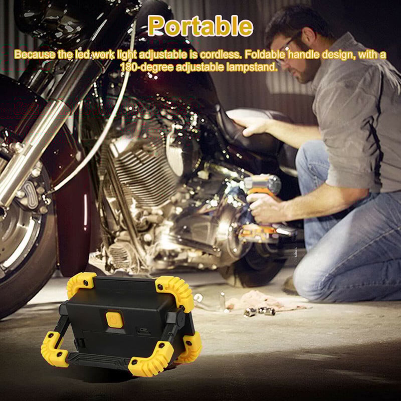 Hordozható USB újratölthető COB LED zseblámpa mini sátor lámpák kempinglámpás horgászlámpa kültéri munkához javítás világítás