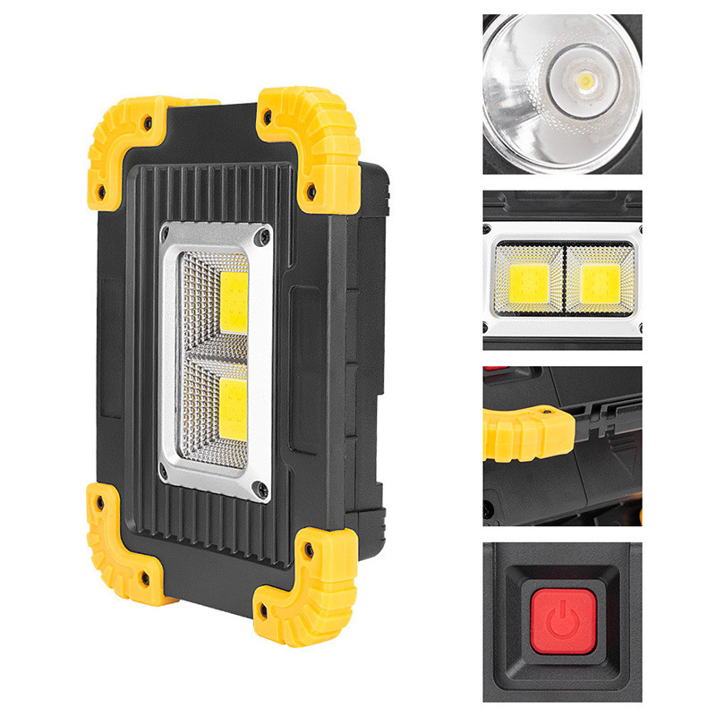 Hordozható USB újratölthető COB LED zseblámpa mini sátor lámpák kempinglámpás horgászlámpa kültéri munkához javítás világítás