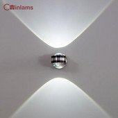 6W LED topeltpeaga kristallseinalamp kaasaegne hotelli sisekujundus valgusti elutoa magamistoa voodi vahekäik Sconce Lights lamp