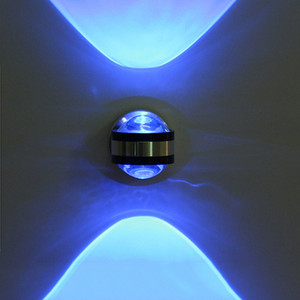 6W LED topeltpeaga kristallseinalamp kaasaegne hotelli sisekujundus valgusti elutoa magamistoa voodi vahekäik Sconce Lights lamp