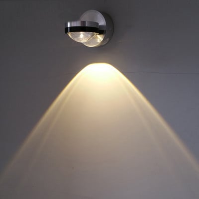 6W LED topeltpeaga kristallseinalamp kaasaegne hotelli sisekujundus valgusti elutoa magamistoa voodi vahekäik Sconce Lights lamp