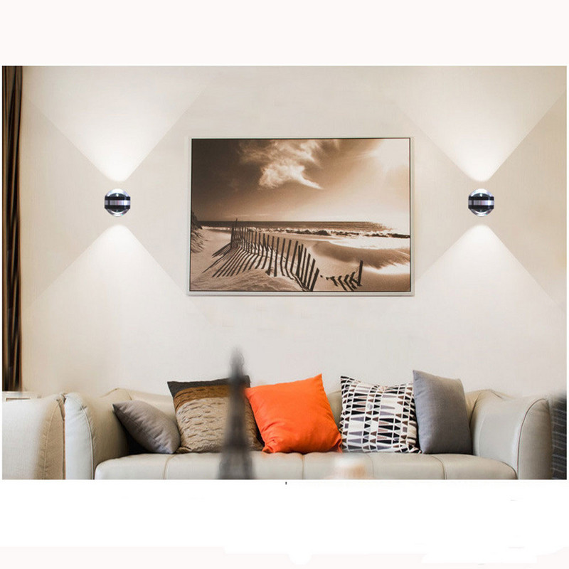 6W LED topeltpeaga kristallseinalamp kaasaegne hotelli sisekujundus valgusti elutoa magamistoa voodi vahekäik Sconce Lights lamp