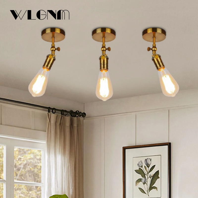 Beltéri világítás Retro fali lámpák Vintage fali lámpák padlás E27 izzóhoz Vas Retro lakberendezési világítótestek lámpatestek