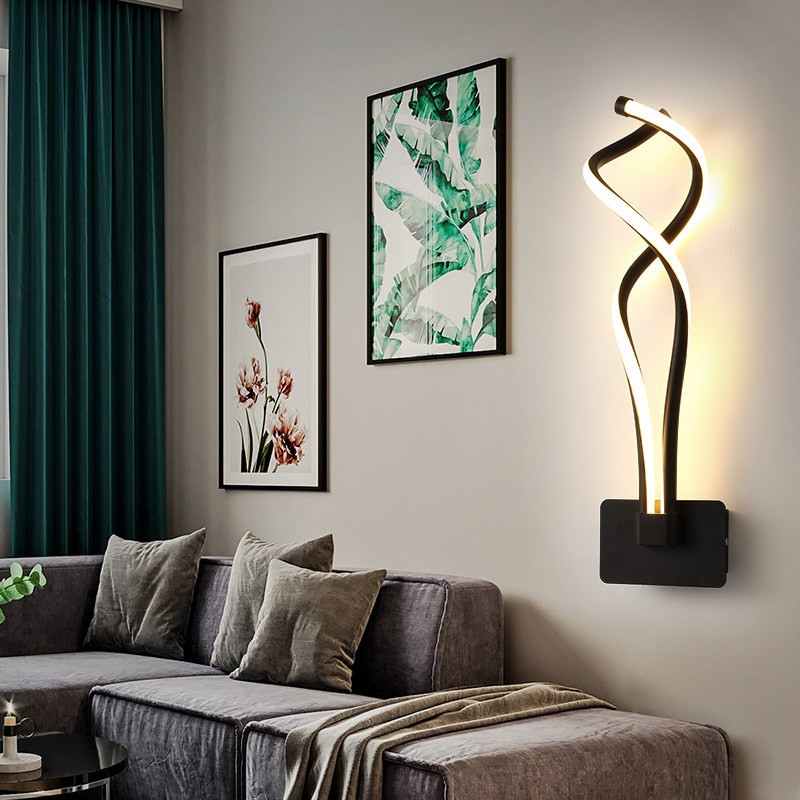 Lampă de perete modernă cu LED pentru pat dormitor sufragerie fundal TV coridor nordic simplu decor interioară lampă de perete
