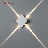 Lampă de perete cu led lampă de noptieră dormitor living lampă de perete modernă simplă creativă coridor hotel cruce stea perete ac85-265v