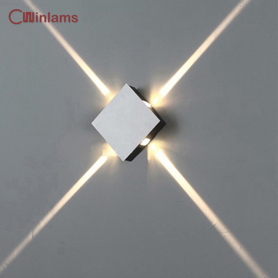 Nástenná lampa LED, nočná lampa, spálňa, obývačka, moderná, jednoduchá, kreatívna, chodba, hotel, nástenné svietidlo s krížovou hviezdou, ac85-265v