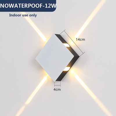 Lampă de perete cu led lampă de noptieră dormitor living lampă de perete modernă simplă creativă coridor hotel cruce stea perete ac85-265v