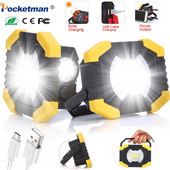 300 W LED kaasaskantav kohtvalgusti 8000 lm ülihele LED töövalgusti, laetav Camping Lampe taktikalise taskulampi LED taskulamp