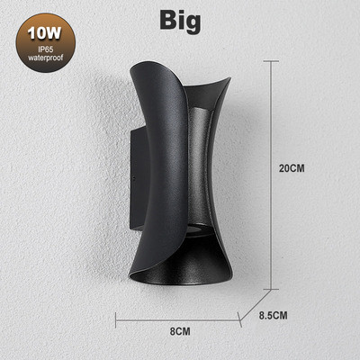 Modern luxus LED IP65 vízálló fali lámpa 10W beltéri és kültéri udvari tornác folyosó fali lámpa fali lámpa