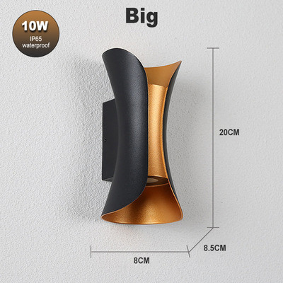 Modern luxus LED IP65 vízálló fali lámpa 10W beltéri és kültéri udvari tornác folyosó fali lámpa fali lámpa