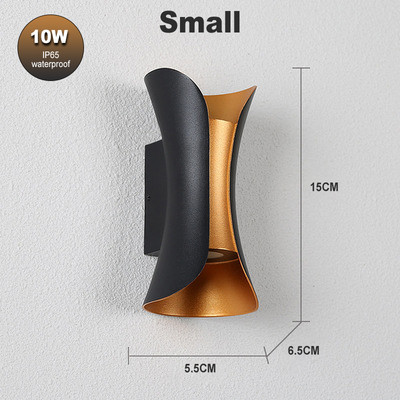 Modern luxus LED IP65 vízálló fali lámpa 10W beltéri és kültéri udvari tornác folyosó fali lámpa fali lámpa