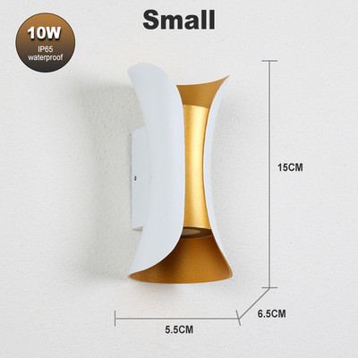 Modern luxus LED IP65 vízálló fali lámpa 10W beltéri és kültéri udvari tornác folyosó fali lámpa fali lámpa