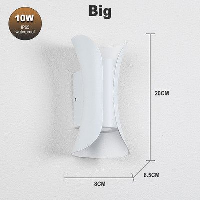 Modern luxus LED IP65 vízálló fali lámpa 10W beltéri és kültéri udvari tornác folyosó fali lámpa fali lámpa