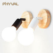 LED fali lámpa Modern fa lámpa Nordic Loft stílusú lámpák Ipari vintage vas fali lámpa bárba kávézóba étterembe otthoni világítás