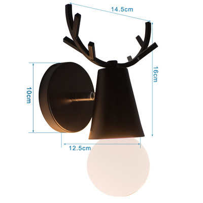 Ziemeļvalstu koka sienas apgaismojums guļamistabas naktslampa melna moderna E27 ejas kāpnes LED mājas griestu apgaismojums lampa viesistabas dekors