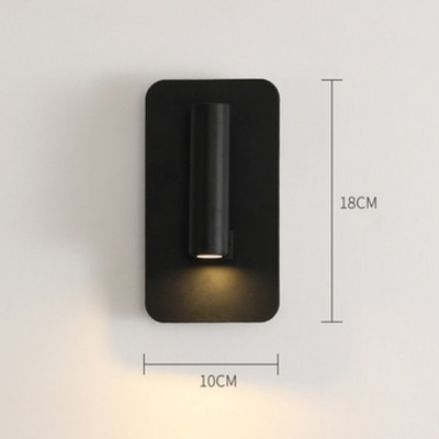 3W 8W Fali lámpa háttérvilágítás 350 fokban elforgatható állítható fali lámpák szállodai hálószoba éjjeli dolgozószoba olvasólámpás lámpa kapcsolóval