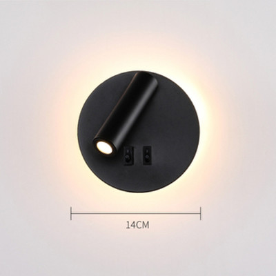 3W 8W Fali lámpa háttérvilágítás 350 fokban elforgatható állítható fali lámpák szállodai hálószoba éjjeli dolgozószoba olvasólámpás lámpa kapcsolóval