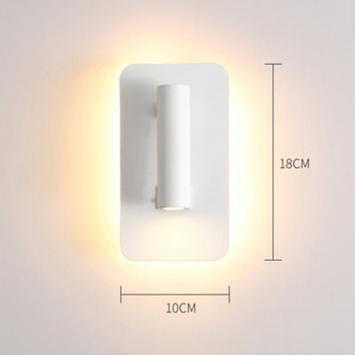 3W 8W Fali lámpa háttérvilágítás 350 fokban elforgatható állítható fali lámpák szállodai hálószoba éjjeli dolgozószoba olvasólámpás lámpa kapcsolóval