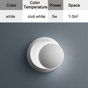 Seinavalgustid Must-valge korpus magamistoa elutuppa 90-260V seinavalgusti siseruumides olev LED-seinalamp pööratav kaetud metallist 5W LED-lambid