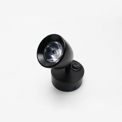 Lampă de perete LED de 3W Lumină de lectură reglabilă la atingere fără trepte cu interfață de încărcare USB, folosită pentru autocaravane, bărci, iahturi DC12V 24V