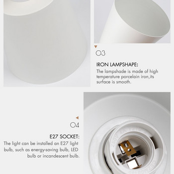 Стенни лампи с превключвател Нощна стенна лампа Модерен стенен аплик Nordic за спалня Macaroon 6 цвята Кормилна глава E27 85-285V