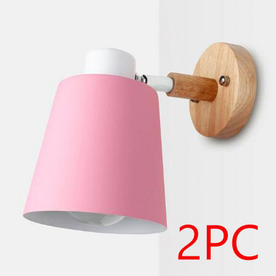 Fali lámpák kapcsolóval éjjeli fali lámpa Modern falilámpa Nordic hálószobához Macaroon 6 színes kormányfej E27 85-285V