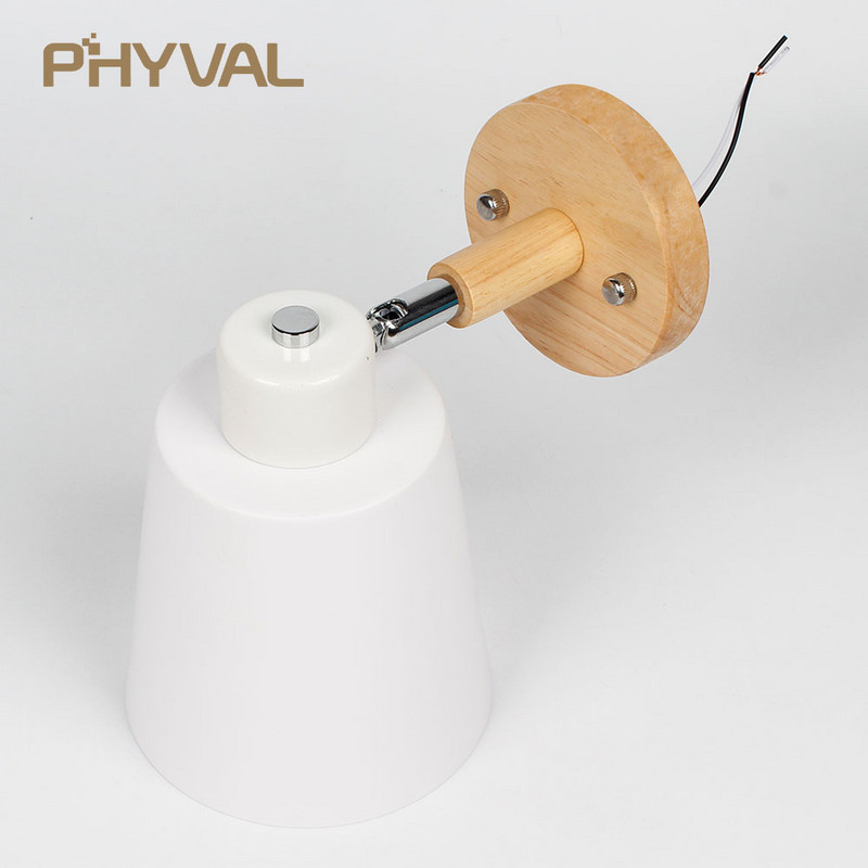 Fali lámpák kapcsolóval éjjeli fali lámpa Modern falilámpa Nordic hálószobához Macaroon 6 színes kormányfej E27 85-285V