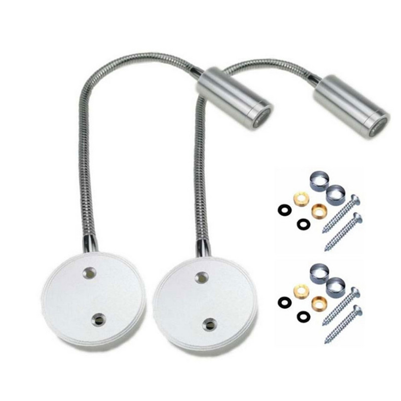 LED šļūtenes Touch aptumšošanas slēdzis Sienas lampa Elastīga nakts lasīšanas gaisma jahtas kravas laivai RV piekabes prožektora USB ports