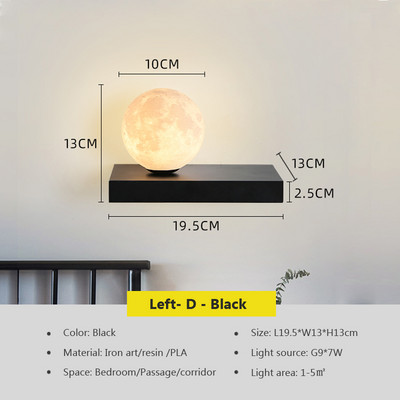 Lampă de perete modernă cu LED Lampă de noptieră pentru dormitor Lampă de atmosferă de perete de fundal pentru camera de zi Astronaut Lună Lămpi de cameră pentru copii