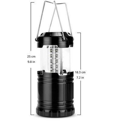 ZANCAKA prijenosna 30LED svjetiljka za šator, vodootporna svjetiljka za kampiranje, napajanje s 3*AA baterije, svjetlo za hitne slučajeve, teleskopska svjetiljka, svjetiljka za kampiranje