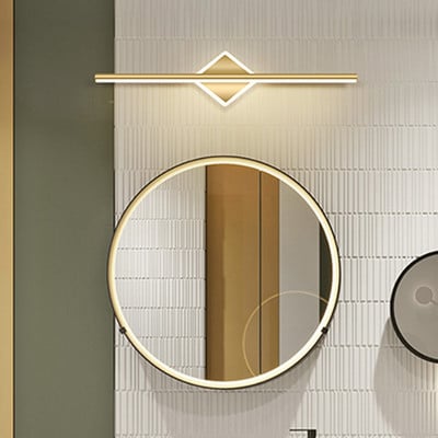 Oglindă cu LED modernă Lampă de perete cu LED montată pe perete Nordic simplu Oglindă pentru baie de hotel Lampă de perete pentru dressing de lux Lampă de machiaj