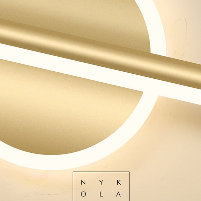 Oglindă cu LED modernă Lampă de perete cu LED montată pe perete Nordic simplu Oglindă pentru baie de hotel Lampă de perete pentru dressing de lux Lampă de machiaj