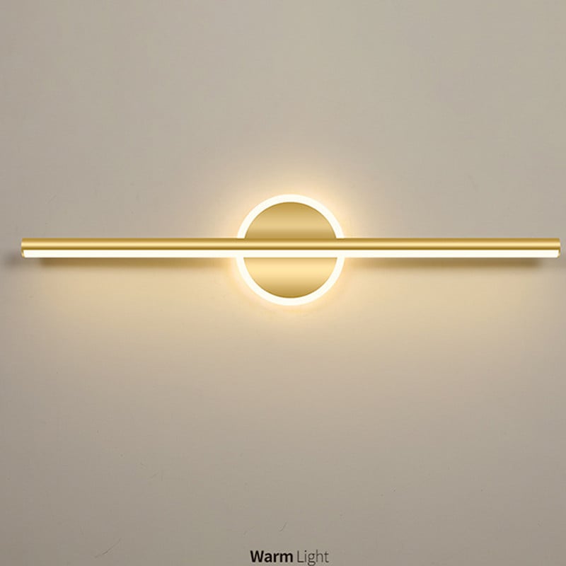 Oglindă cu LED modernă Lampă de perete cu LED montată pe perete Nordic simplu Oglindă pentru baie de hotel Lampă de perete pentru dressing de lux Lampă de machiaj