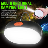 4000mAh prijenosno svjetlo za kampiranje, punjivo, 6 načina osvjetljenja, svjetiljka za kampiranje, vanjska svjetiljka za hitne slučajeve, svjetiljka, šator, oprema za kampiranje
