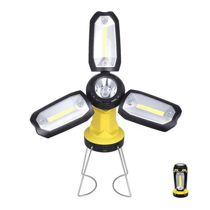 LED pārnēsājama kempinga laterna Spēcīgs āra apgaismojums kempinga apgaismojums USB uzlādējams lukturītis telts avārijas gaisma