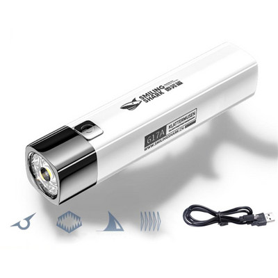 Pārnēsājams īpaši spilgts 2 IN 1 9990000LM G3 taktiskais LED zibspuldzes kabatas lukturītis un barošanas bloks āra apgaismojumam, 3 režīmi ar USB kabeli