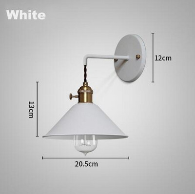 Retro fali lámpa Vintage színes fali lámpa nappali dolgozószoba hálószoba otthoni világítás amerikai loft fali lámpa kapcsolóval