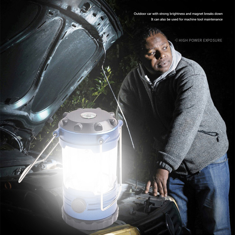 Mini lampă pentru cort, LED, lanternă portabilă, lanternă telescopică, lampă de camping, lumină de urgență, impermeabilă, lanternă USB, lumină de lucru