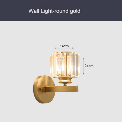 Fali lámpa Kristály fényszóró Hálószoba Posztmodern nappali Kreatív folyosó Nordic lépcsők Mennyezeti lámpa Folyosó szoba Lámpák