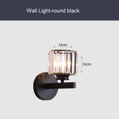 Fali lámpa Kristály fényszóró Hálószoba Posztmodern nappali Kreatív folyosó Nordic lépcsők Mennyezeti lámpa Folyosó szoba Lámpák